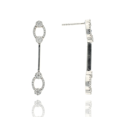 Fehér arany fülbevaló (B13988_3I)