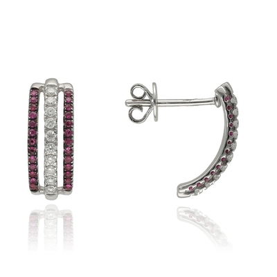 Fehér arany fülbevaló (B15690_4I)