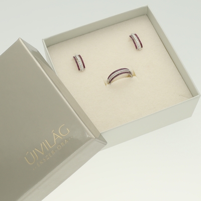 Fehér arany fülbevaló (B15690_4I)