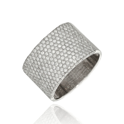 Fehér arany gyűrű 54-es méret (B19941)