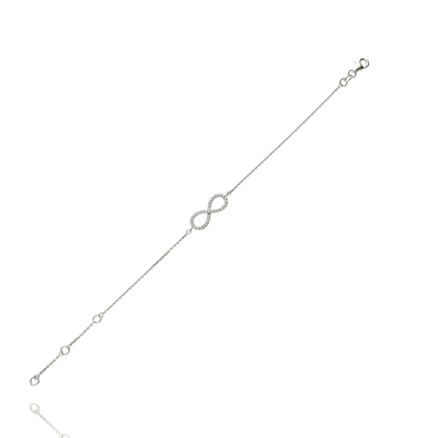 Fehér arany karkötő (B28807_4I)