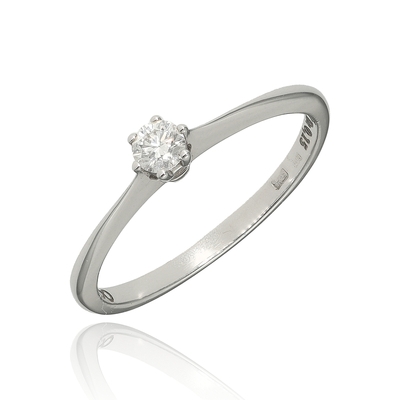 Fehér arany gyűrű 54-es méret (B30962)