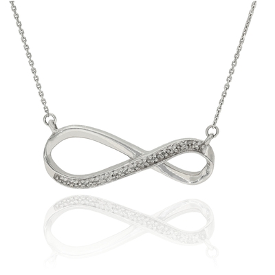 Fehér arany végtelen nyakék (B32854)