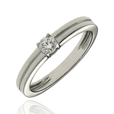 Fehér arany gyűrű 54-es méret (B40817_3I)