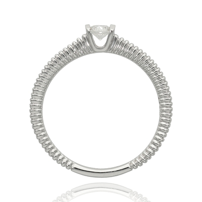 Fehér arany gyűrű 52-es méret (B41245)