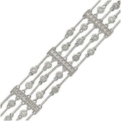 Fehér arany karkötő (B41439_3I)