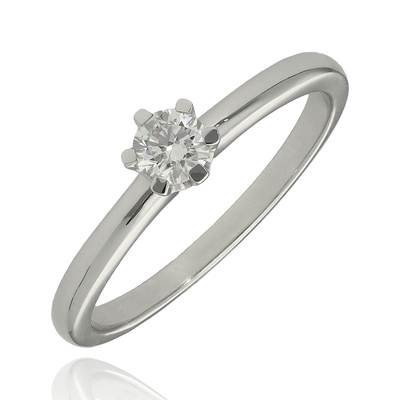 Fehér arany gyűrű 56-os méret (B43778)