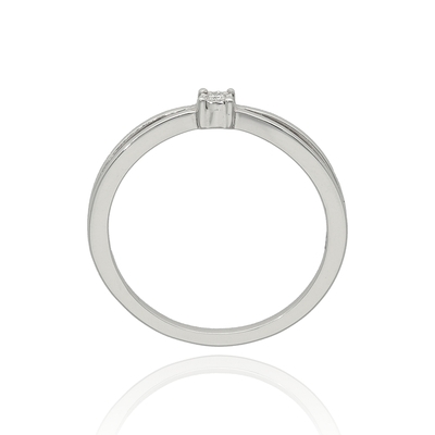 Fehér arany gyűrű 50-es méret (B45309)