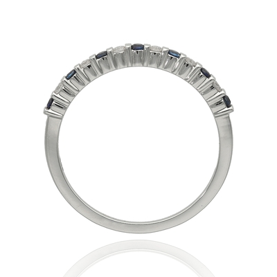 Fehér arany gyűrű 54-es méret (B45693)