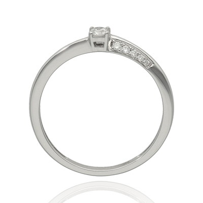 Fehér arany gyűrű 54-es méret (B45960)