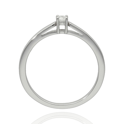 Fehér arany gyűrű 52-es méret (B47101)