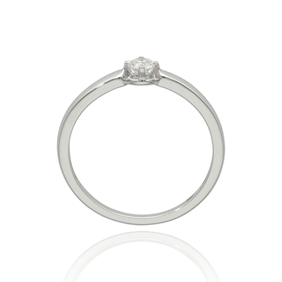 Fehér arany gyűrű 52-es méret (B47148)