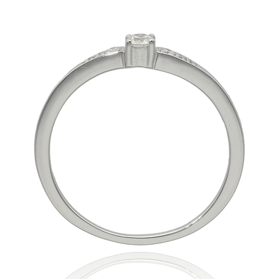 Fehér arany gyűrű 52-es méret (B47170)