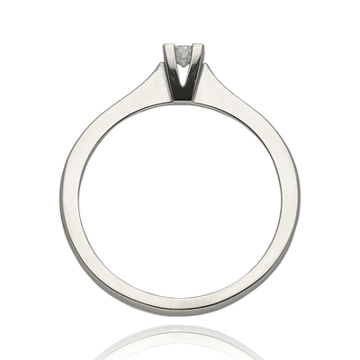 Fehér arany gyűrű 51-es méret (B47617_3I)