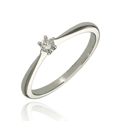 Fehér arany gyűrű 51-es méret (B47781_3I)