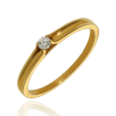 Sárga arany gyűrű 54-es méret (B48028_3I)