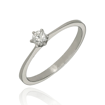 Fehér arany gyűrű 51-es méret (B48283_3I)