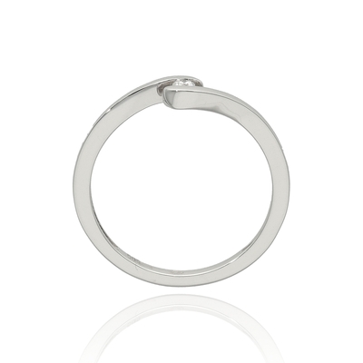 Fehér arany gyűrű 54-es méret (B49160)