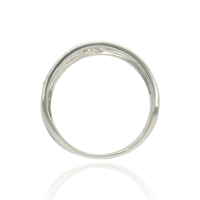 Fehér arany gyűrű 54-es méret (B49366)