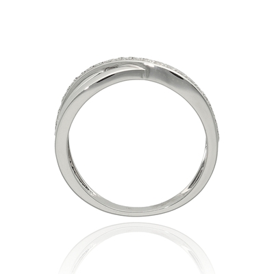 Fehér arany gyűrű 54-es méret (B49394)