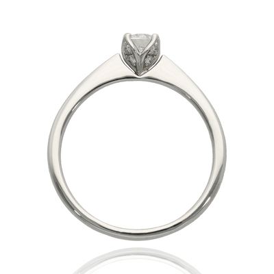 Fehér arany gyűrű 53-as méret (B50239)