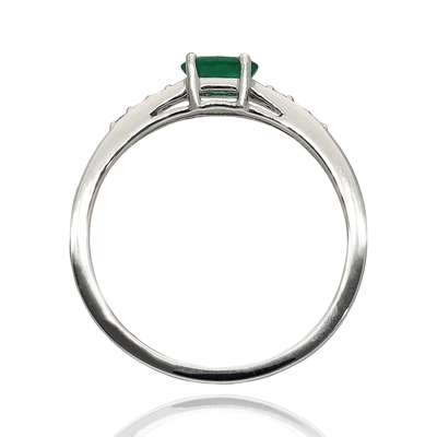 Fehér arany gyűrű 52-es méret (B50243)