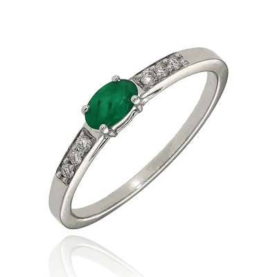 Fehér arany gyűrű 52-es méret (B50243)