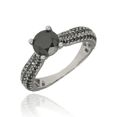 Fehér arany gyűrű 53-as méret (B50321)