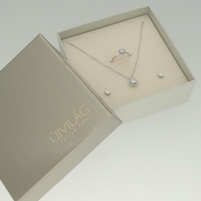 Fehér arany fülbevaló (B51474)