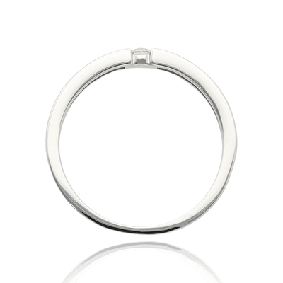 Fehér arany gyűrű 54-es méret (B51501)