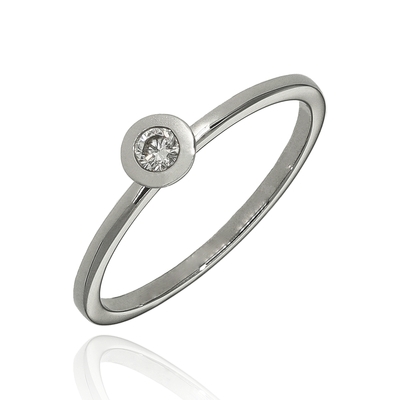 Fehér arany gyűrű 52-es méret (B52390_3I)