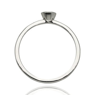 Fehér arany gyűrű 52-es méret (B52390_3I)