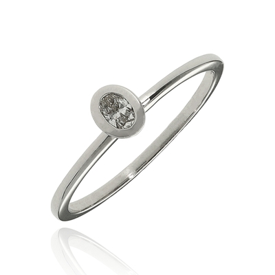 Fehér arany gyűrű 52-es méret (B52394_3I)