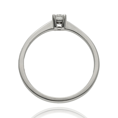 Fehér arany gyűrű 52-es méret (B52590)