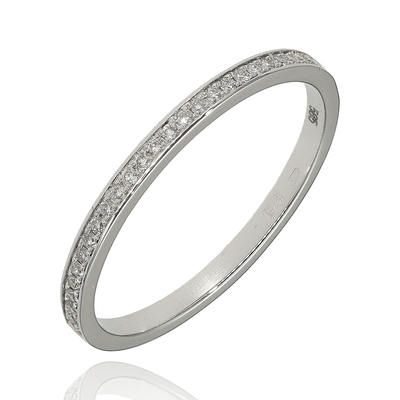 Fehér arany gyűrű 52-es méret (B53115)