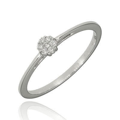 Fehér arany gyűrű 56-os méret (B53126)