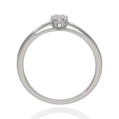 Fehér arany gyűrű 52-es méret (B53127)