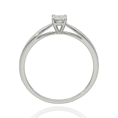 Fehér arany gyűrű 55-ös méret (B53129)