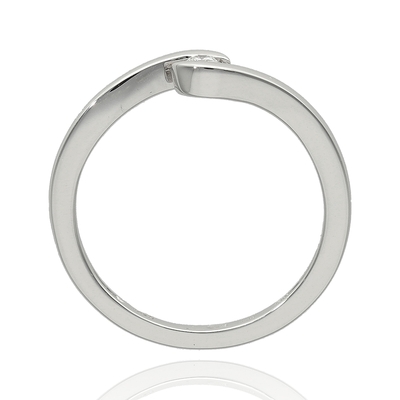 Fehér arany gyűrű 54-es méret (B53146)