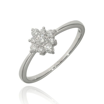 Fehér arany gyűrű 50-es méret (B53155)