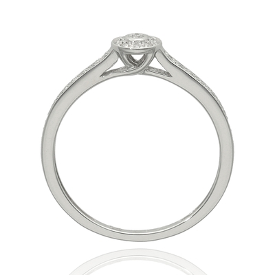 Fehér arany gyűrű 50-es méret (B53159)