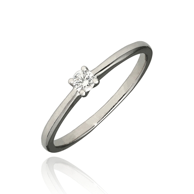 Fehér arany gyűrű 54-es méret (B53668)