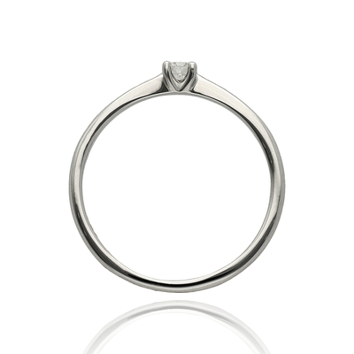 Fehér arany gyűrű 54-es méret (B53668)