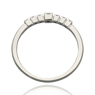 Fehér arany gyűrű 52-es méret (B54538)