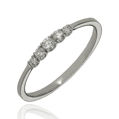 Fehér arany gyűrű 54-es méret (B54545)