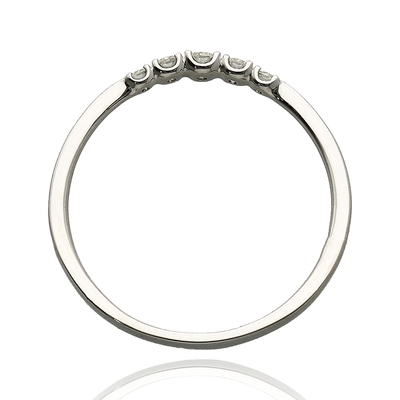 Fehér arany gyűrű 54-es méret (B54545)