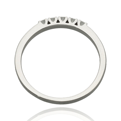 Fehér arany gyűrű 53-as méret (B54547)