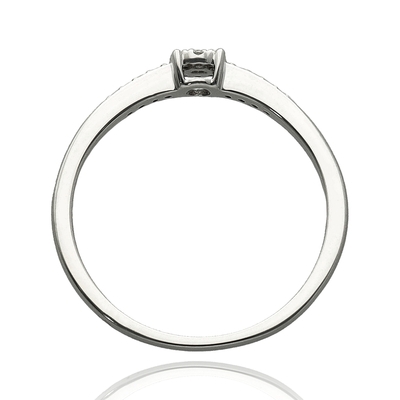 Fehér arany gyűrű 51-es méret (B54548)