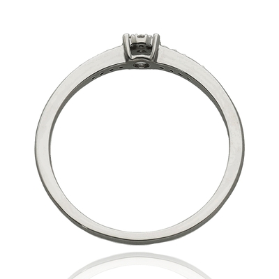 Fehér arany gyűrű 53-as méret (B54549)