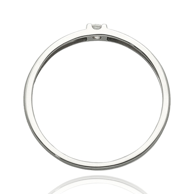 Fehér arany gyűrű 58-as méret (B54558)